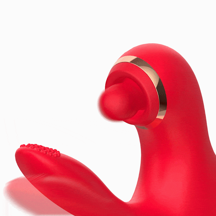 4 IN 1 Thrusting Vibrator with Licking , Vibration  & Clit Tapping