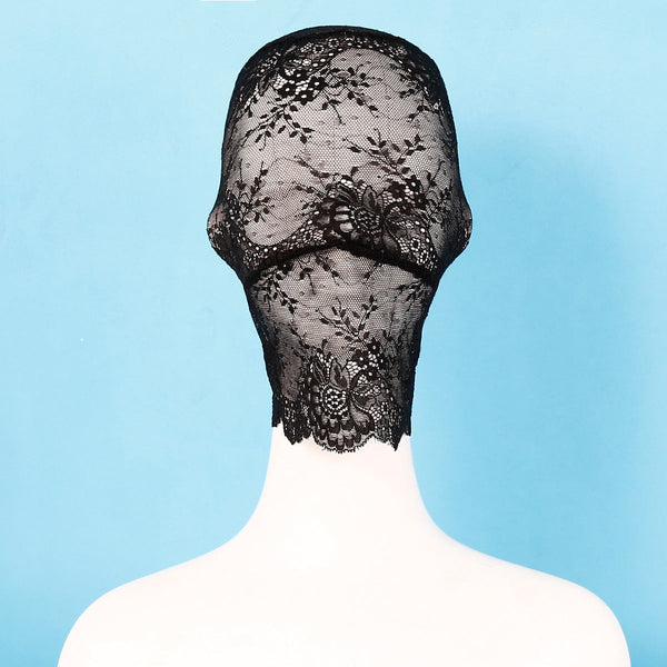 Full Black Lace Hood
