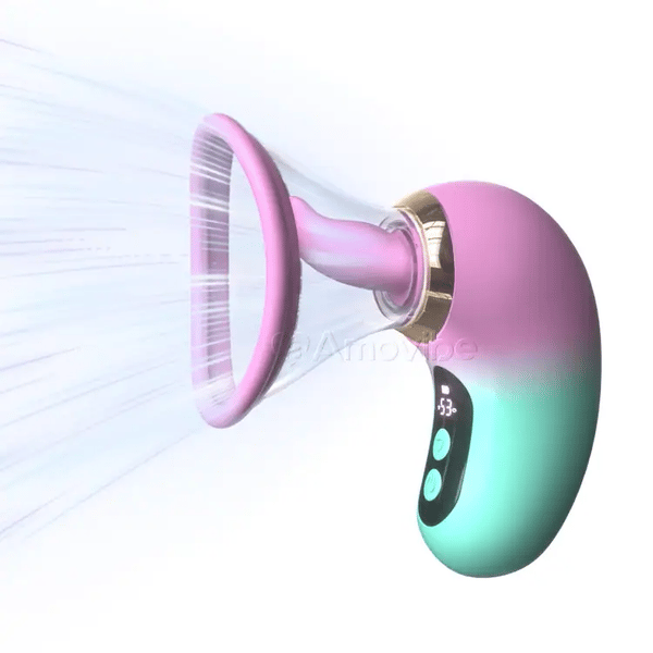 5-in-1  Vibrator with Sucking, Licking, and LCD Control