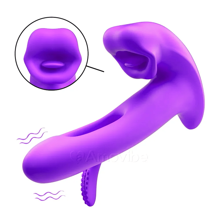 Flapping Clitoris Vibrator with Kissing Mouth & Vibration