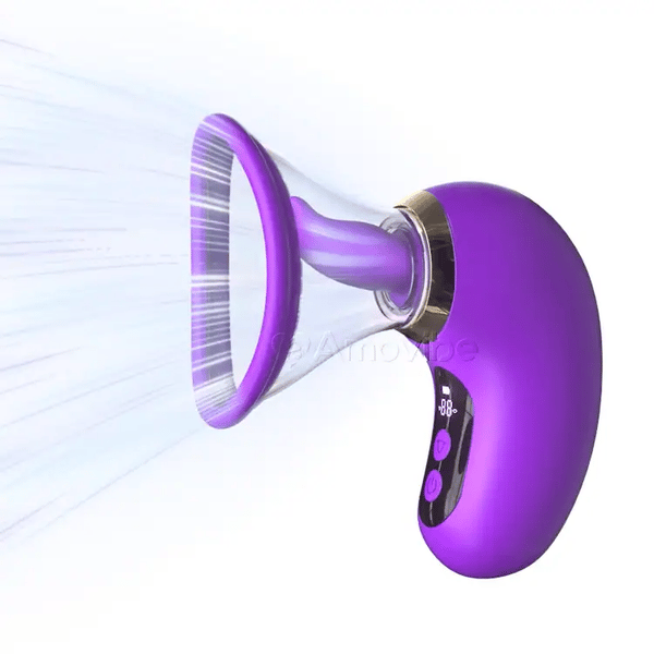 5-in-1  Vibrator with Sucking, Licking, and LCD Control