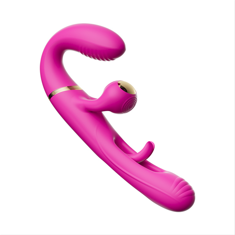 4-Motor Double-Ended Dildo with 10 Vibration & Slapping Modes