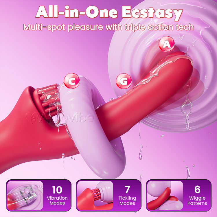 Sensual Come-Hither Rabbit Vibrator with Tickling Vibration
