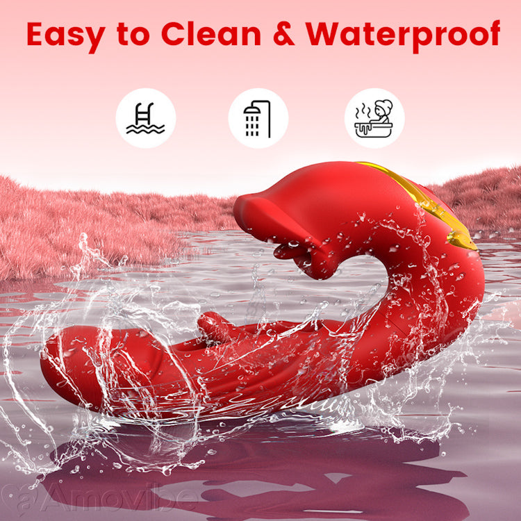 Flapping Clitoris Vibrator with Kissing Mouth & Vibration