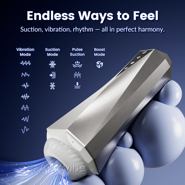 Male Auto Sucking & Vibrating Cup – 3 Modes, Waterproof