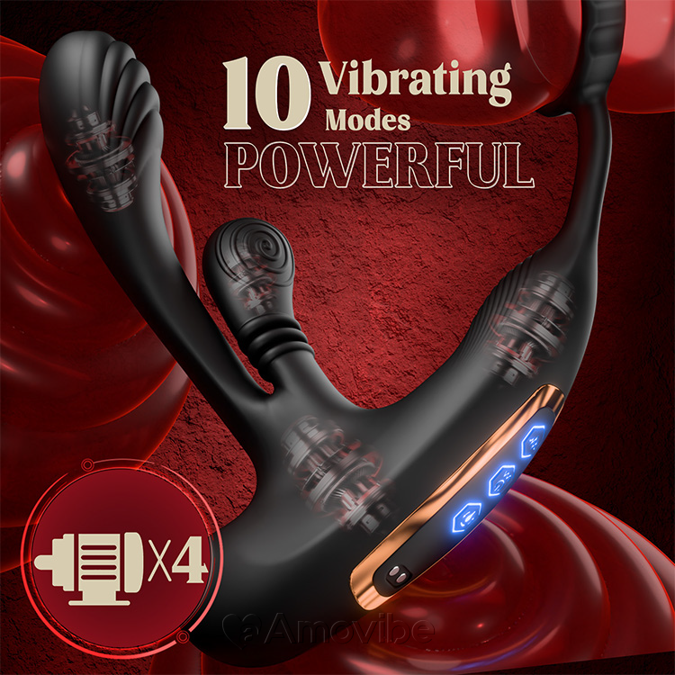 Prostate Stimulator with Rotating Function and Triple Vibration