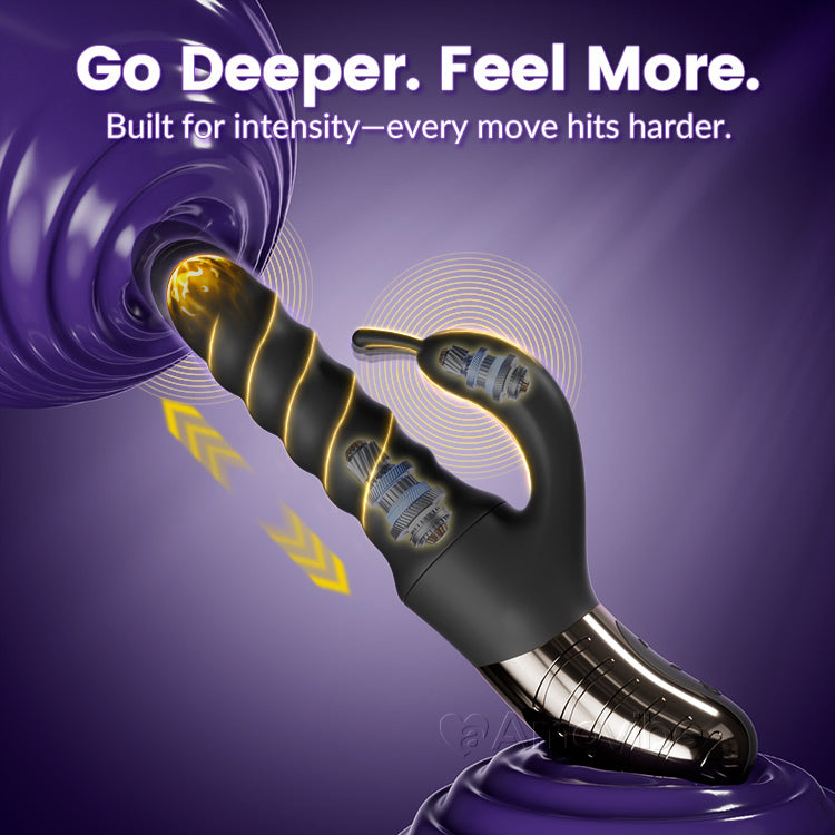 360° Thrusting & Rotating Massager for G-Spot and Clitoral Pleasure