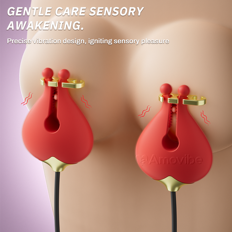 Clitoral Vibrator with Nipple Clamps