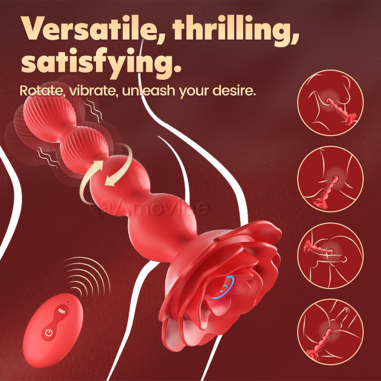 Rotating & Vibrating Anal Beads