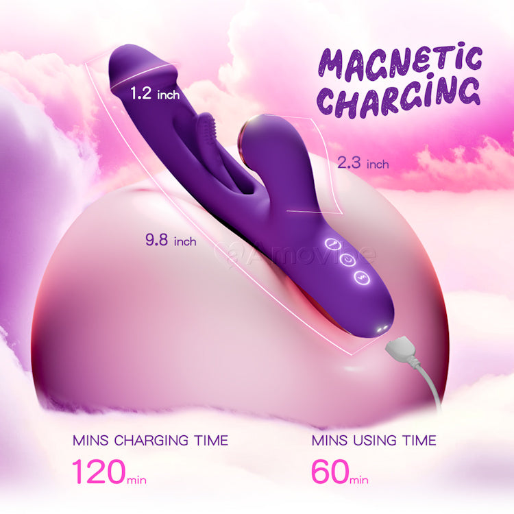 Innovative Flapping G spot Vibrator with Replaceable Silicone Sleeves for Tapping, Tickling & Licking Function