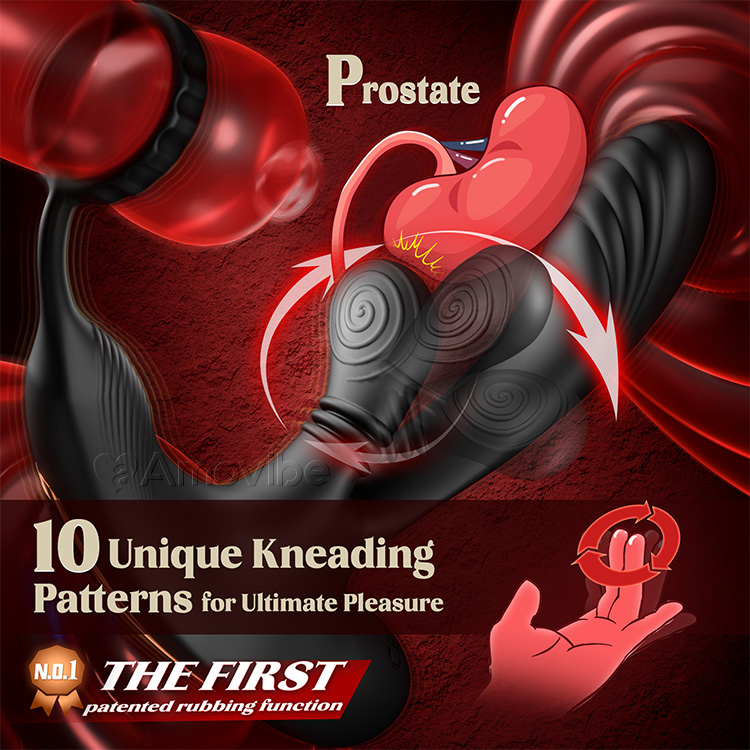 Prostate Stimulator with Rotating Function and Triple Vibration