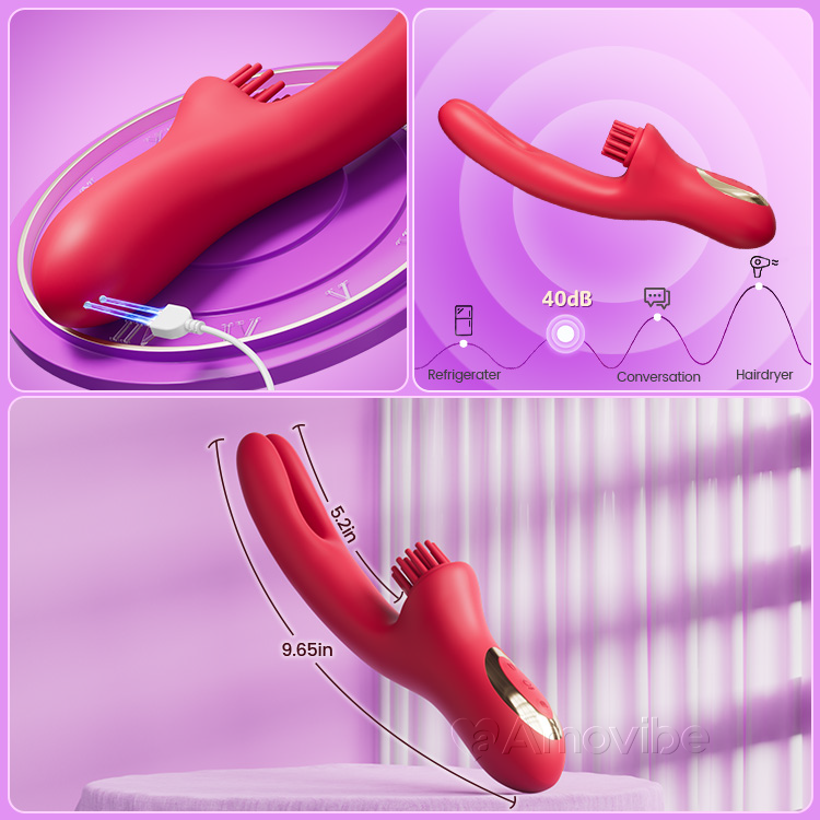 Sensual Come-Hither Rabbit Vibrator with Tickling Vibration