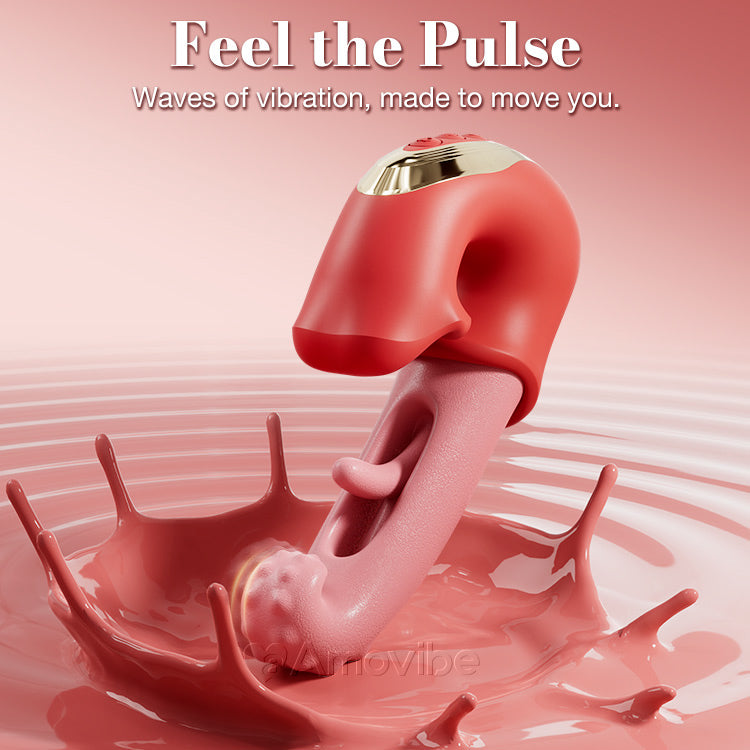Clitoral Flapping Vibrator – Waterproof with Licking & Teasing Modes