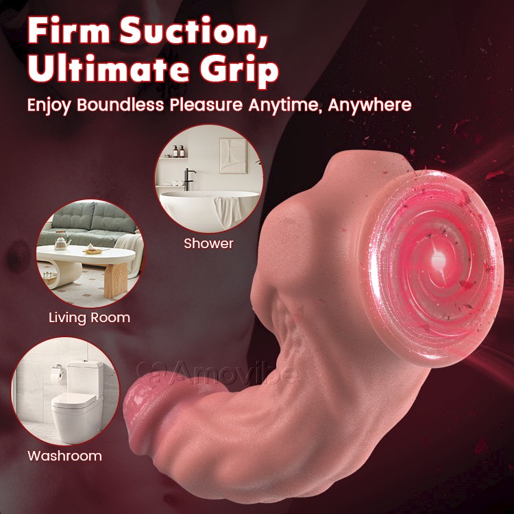 Bendable 9-Inch Realistic Dildo with Suction Cup