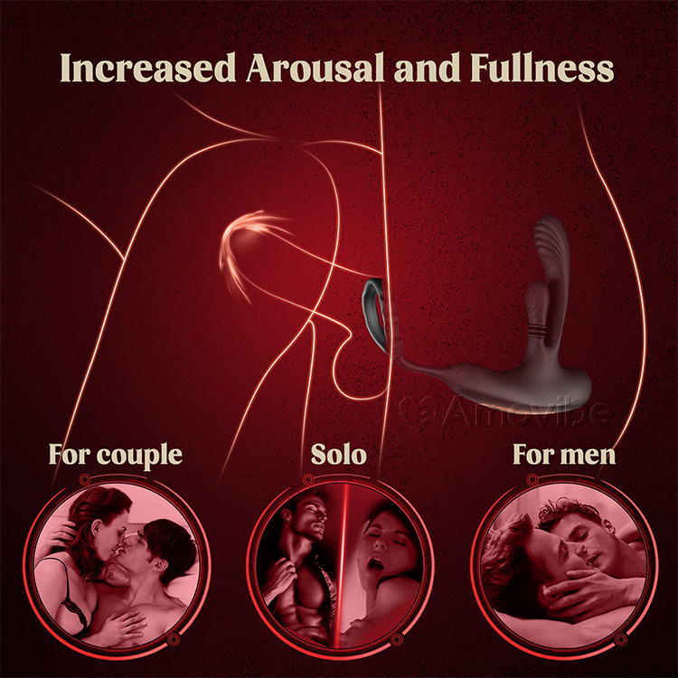 Prostate Stimulator with Rotating Function and Triple Vibration