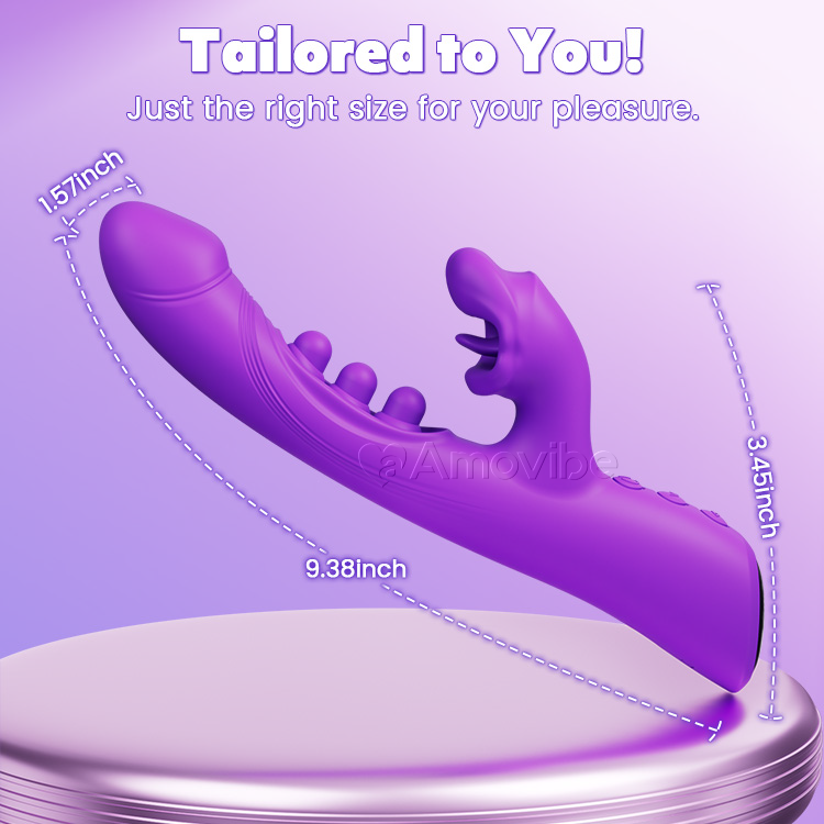 Kissing & Triple-Tap Vibrator – Clit & G-Spot Stimulation