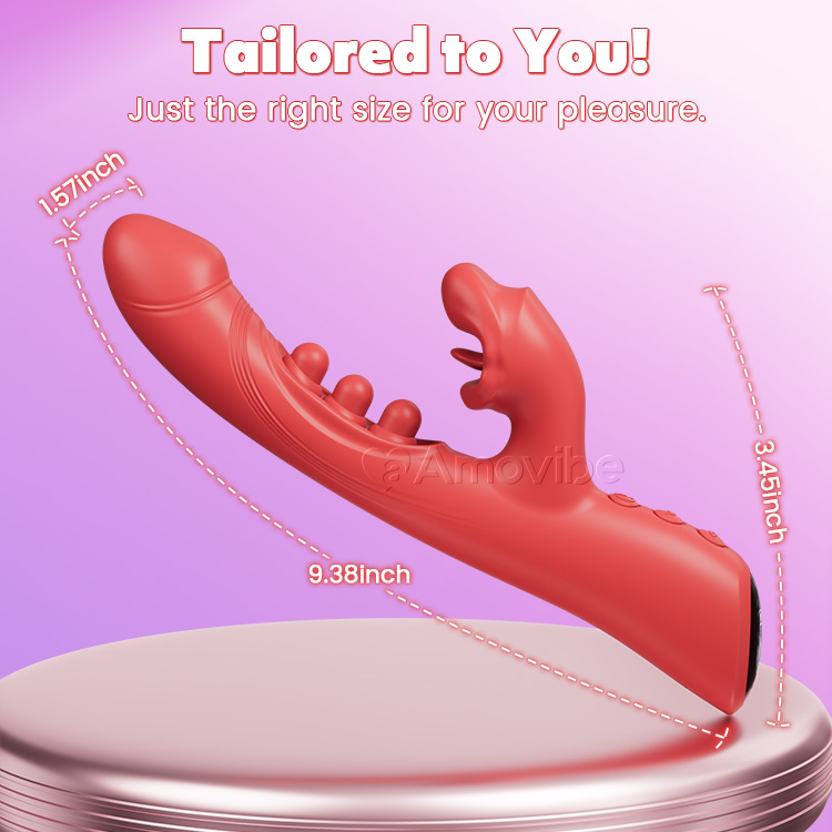 Kissing & Triple-Tap Vibrator – Clit & G-Spot Stimulation