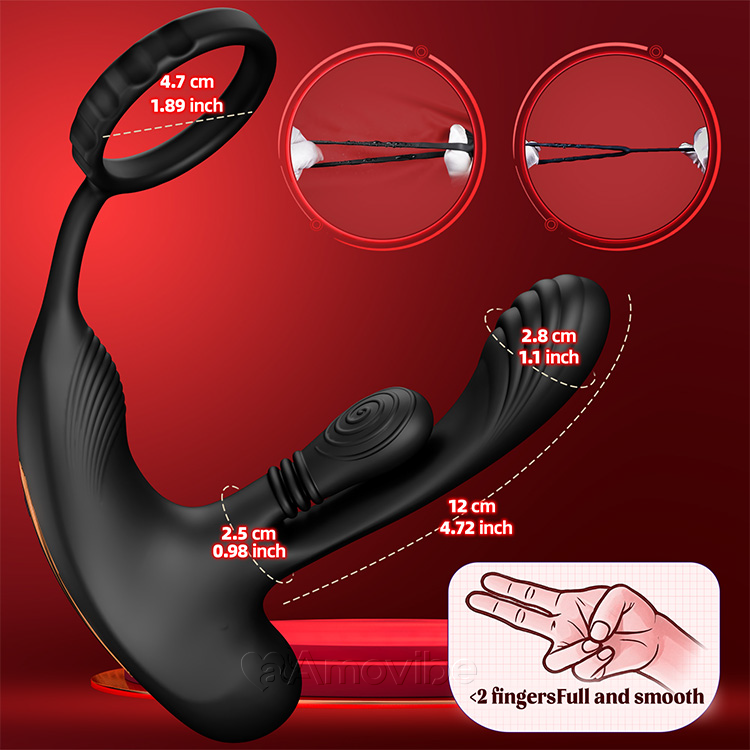 Prostate Stimulator with Rotating Function and Triple Vibration