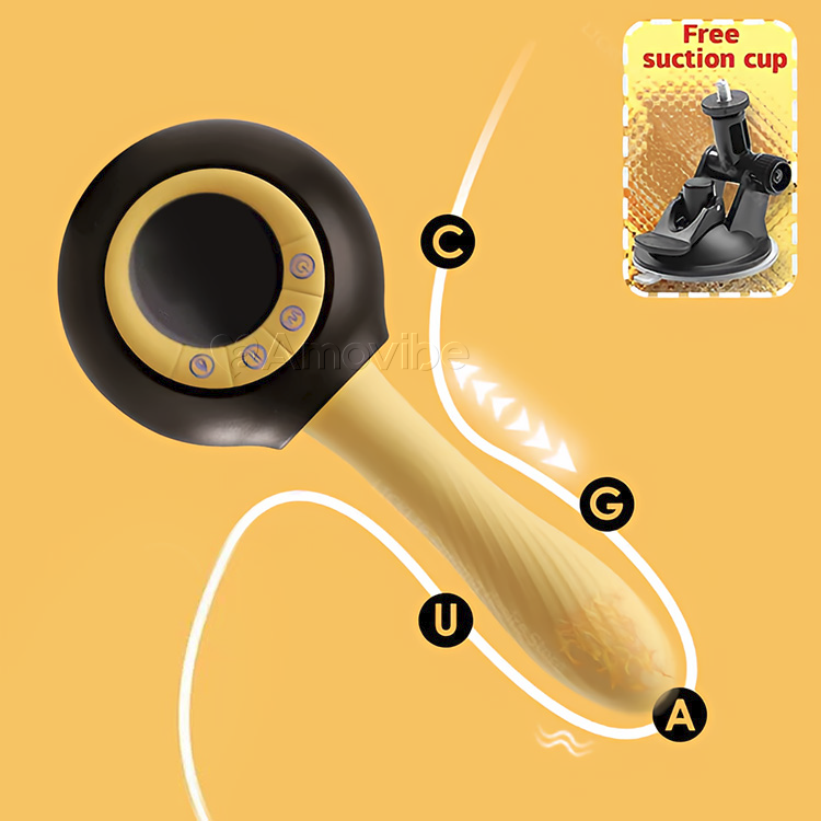 Thrusting & Vibrating Sex Machine with Warming Function & Remote Control