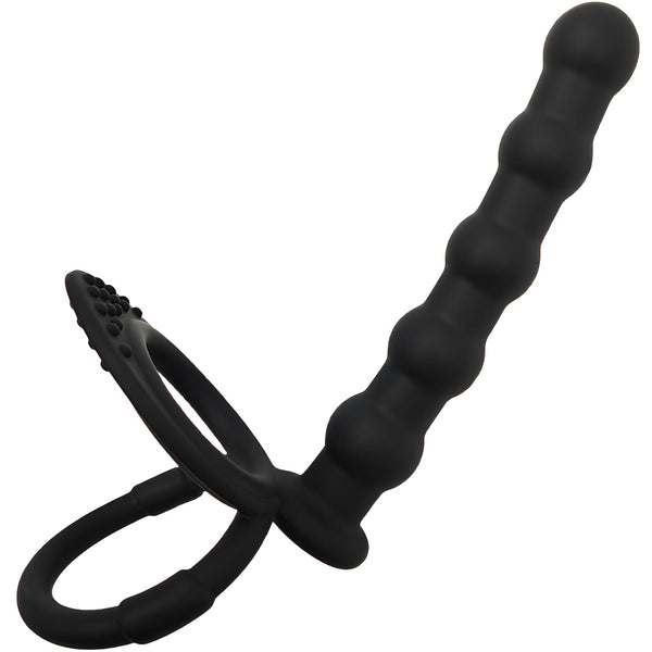 Anal Beads & Dual Cock Rings – Couples’ Butt Plug Set